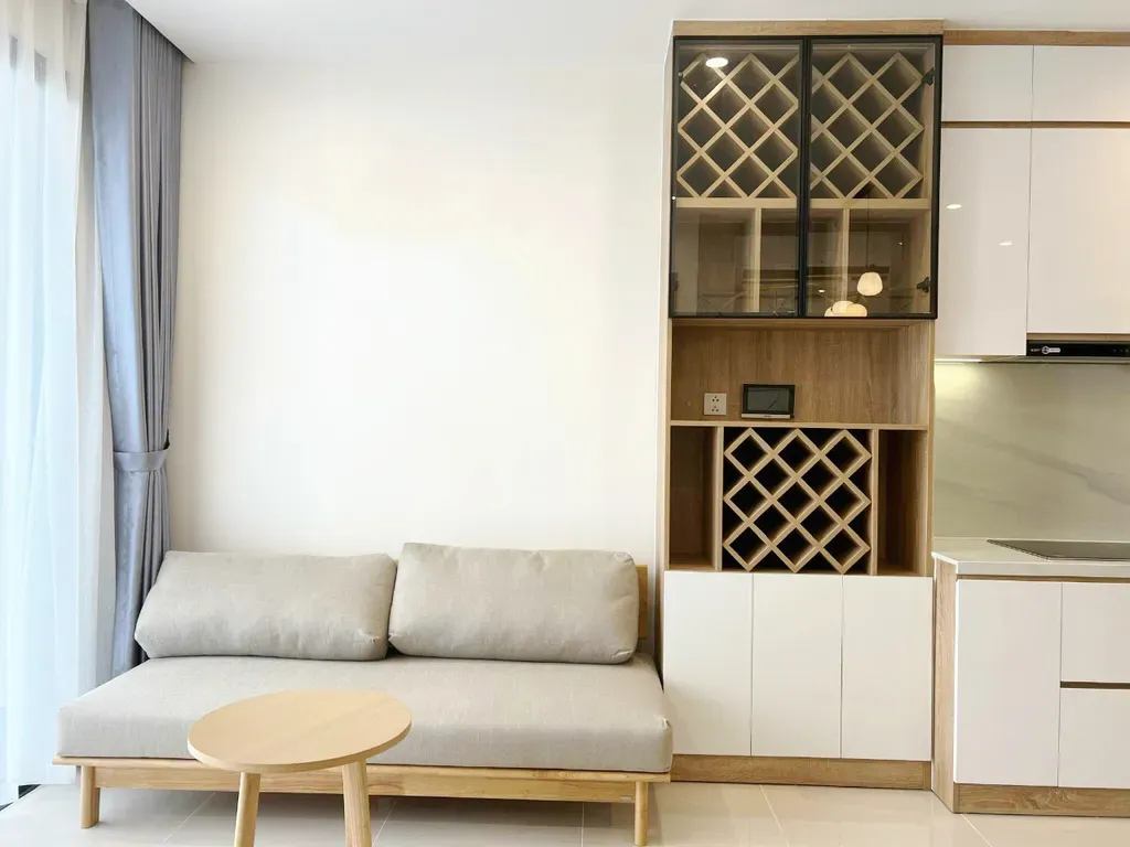 Phòng khách - Căn hộ Tòa S10.03 The Origami Vinhomes - Phong cách Modern + Scandinavian | Space T