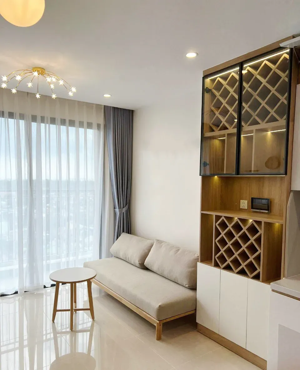 Phòng khách - Căn hộ Tòa S10.03 The Origami Vinhomes - Phong cách Modern + Scandinavian | Space T