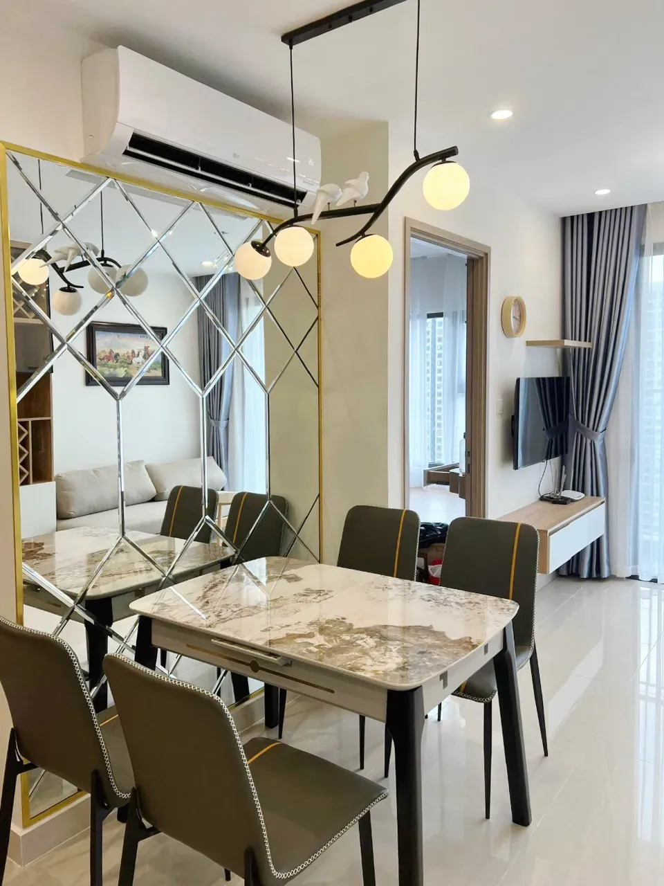 Phòng ăn - Căn hộ Tòa S10.03 The Origami Vinhomes - Phong cách Modern + Scandinavian | Space T