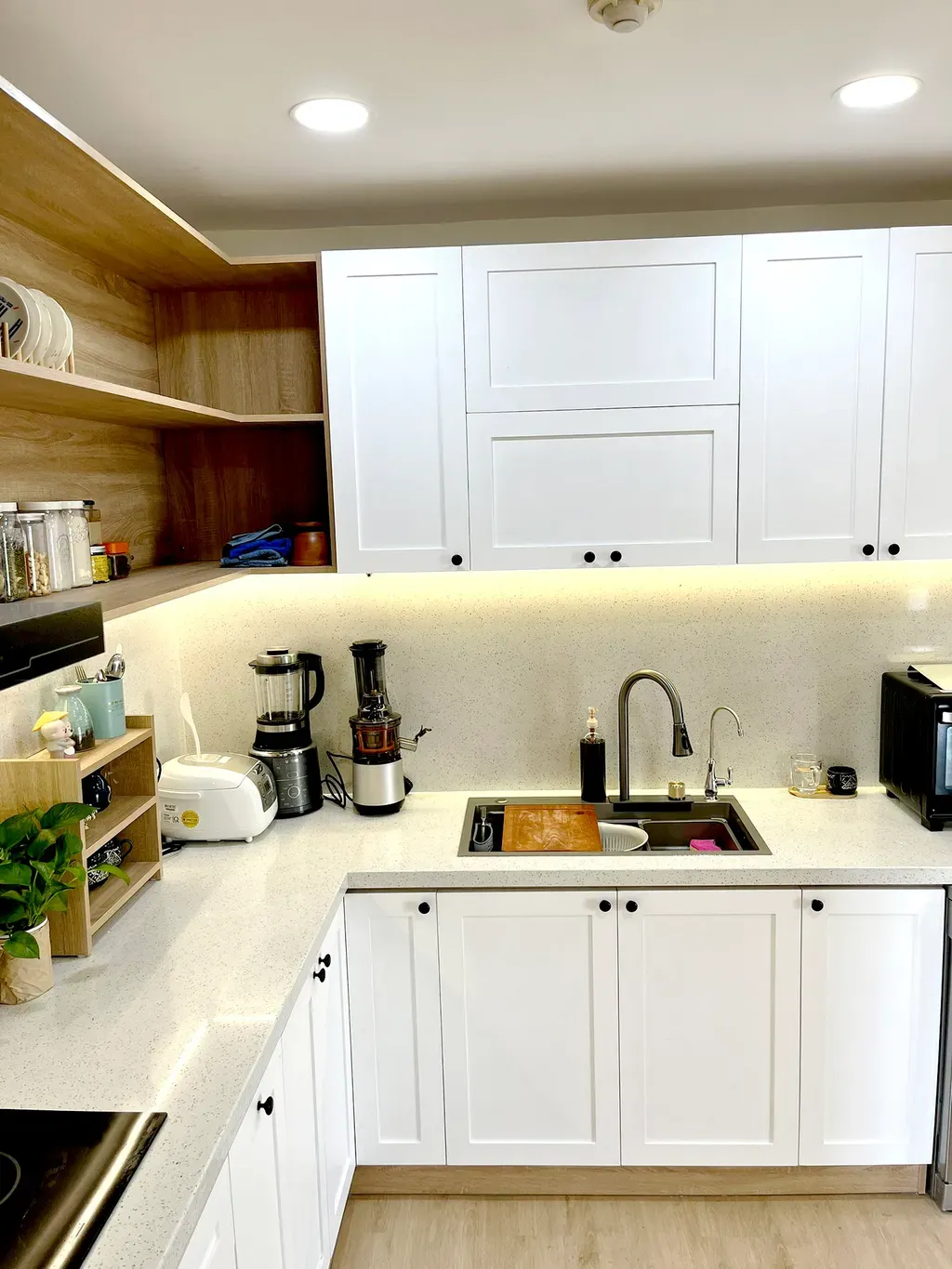Phòng bếp - Nhà phố Đồng Nai - Phong cách Scandinavian + Modern | Space T