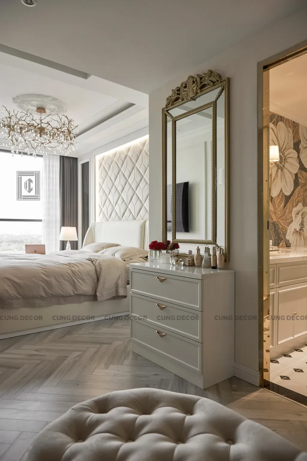 Phòng ngủ - Căn hộ cao cấp Thảo Điền Quận 2 - Phong cách Neo Classic | Space T