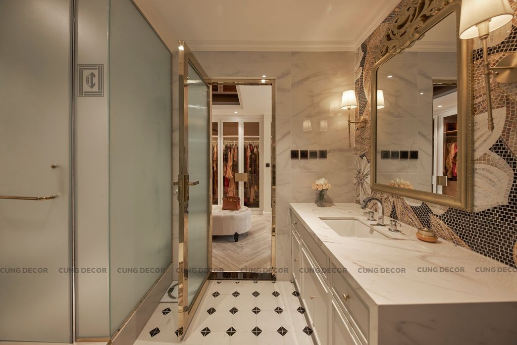 Phòng tắm - Căn hộ cao cấp Thảo Điền Quận 2 - Phong cách Neo Classic  | Space T