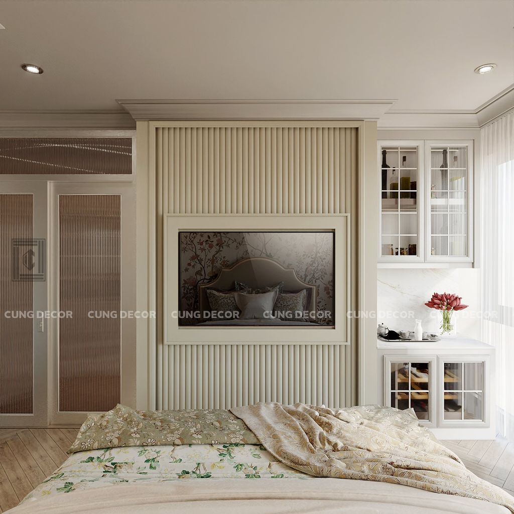Phòng ngủ - Nhà phố Hà Đô Quận 10 - Phong cách Bán cổ điển  | Space T