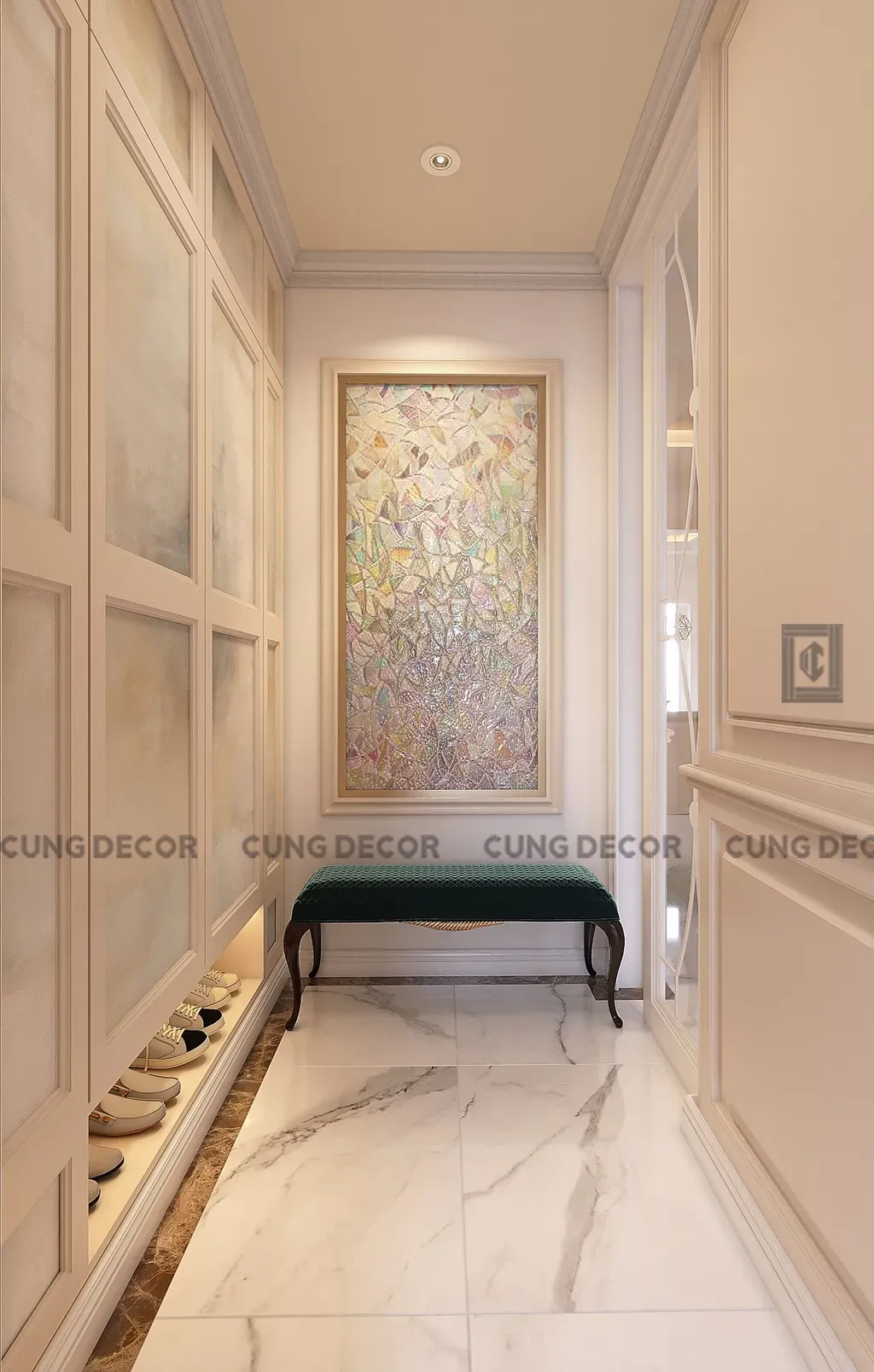 Lối vào - Nhà phố Hà Đô Quận 10 - Phong cách Bán cổ điển | Space T