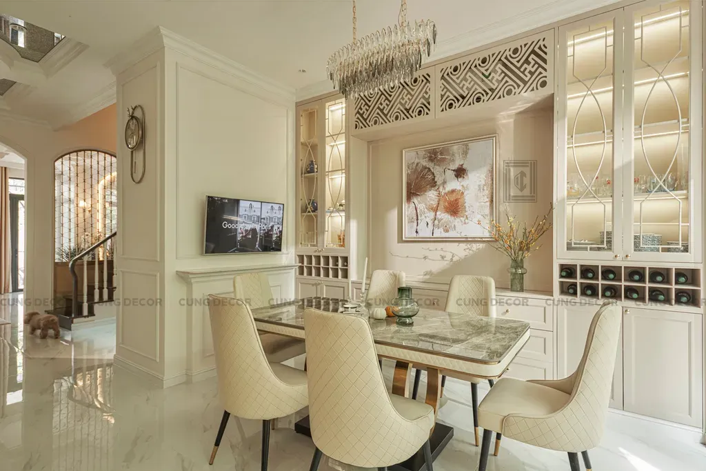 Phòng ăn - Nhà phố liền kề Lakeview City - Phong cách Bán cổ điển | Space T