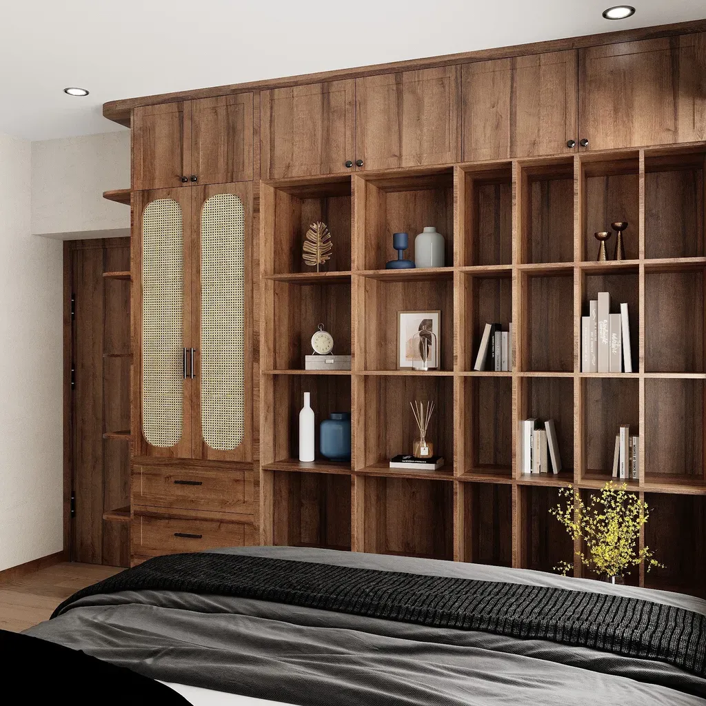 Phòng ngủ - Căn hộ Landmark 3 Vinhomes Central Park - Phong cách Japanese | Space T