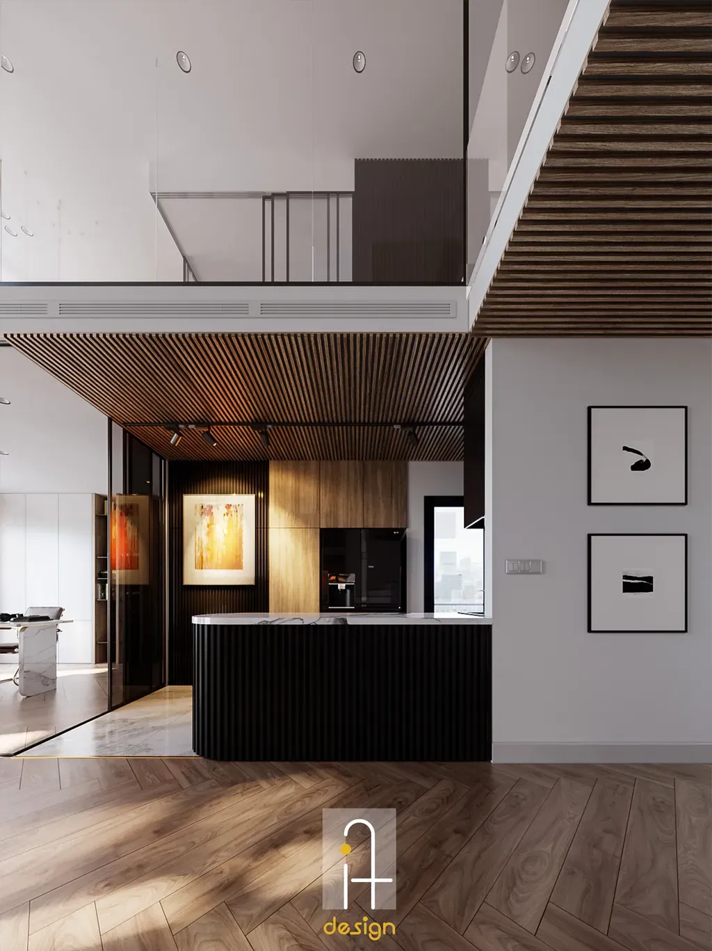 Phòng bếp - Căn hộ duplex Feliz en Vista - Phong cách Modern | Space T