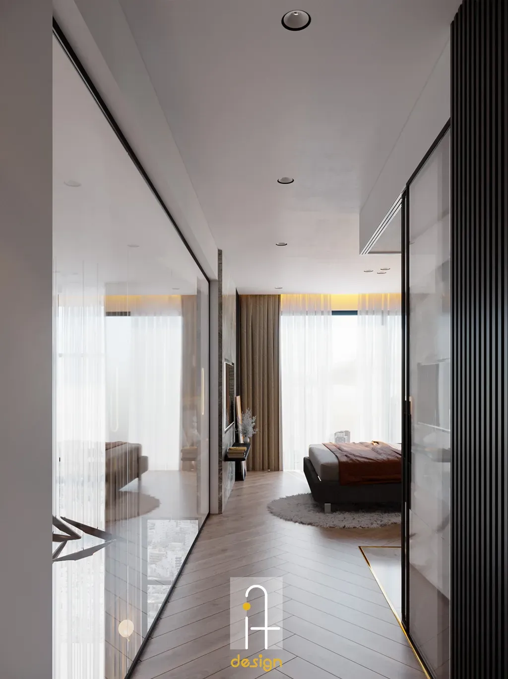 Phòng ngủ - Căn hộ duplex Feliz en Vista - Phong cách Modern | Space T
