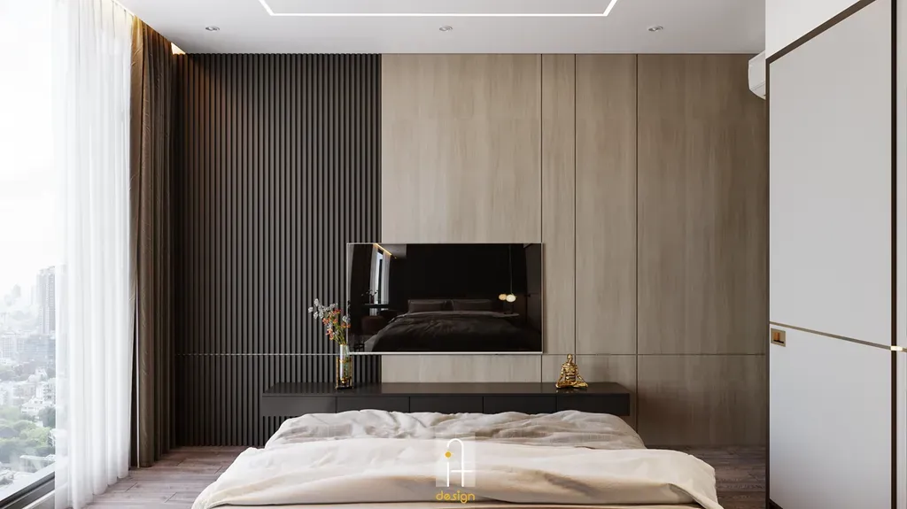 Phòng ngủ - Căn hộ 2PN Empire City - Phong cách Modern | Space T