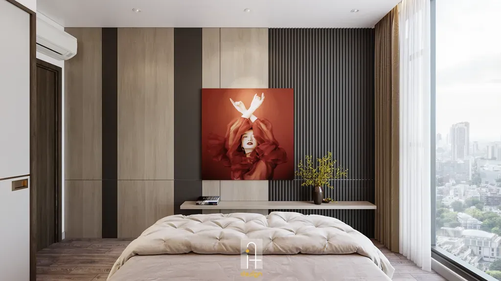 Phòng ngủ - Căn hộ 2PN Empire City - Phong cách Modern | Space T