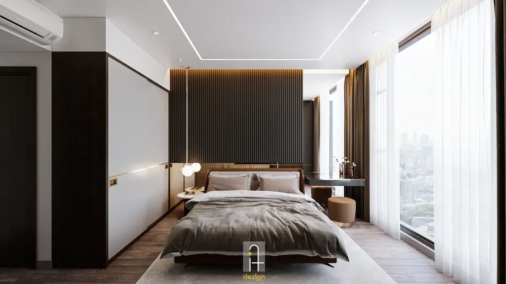 Phòng ngủ - Căn hộ 2PN Empire City - Phong cách Modern | Space T