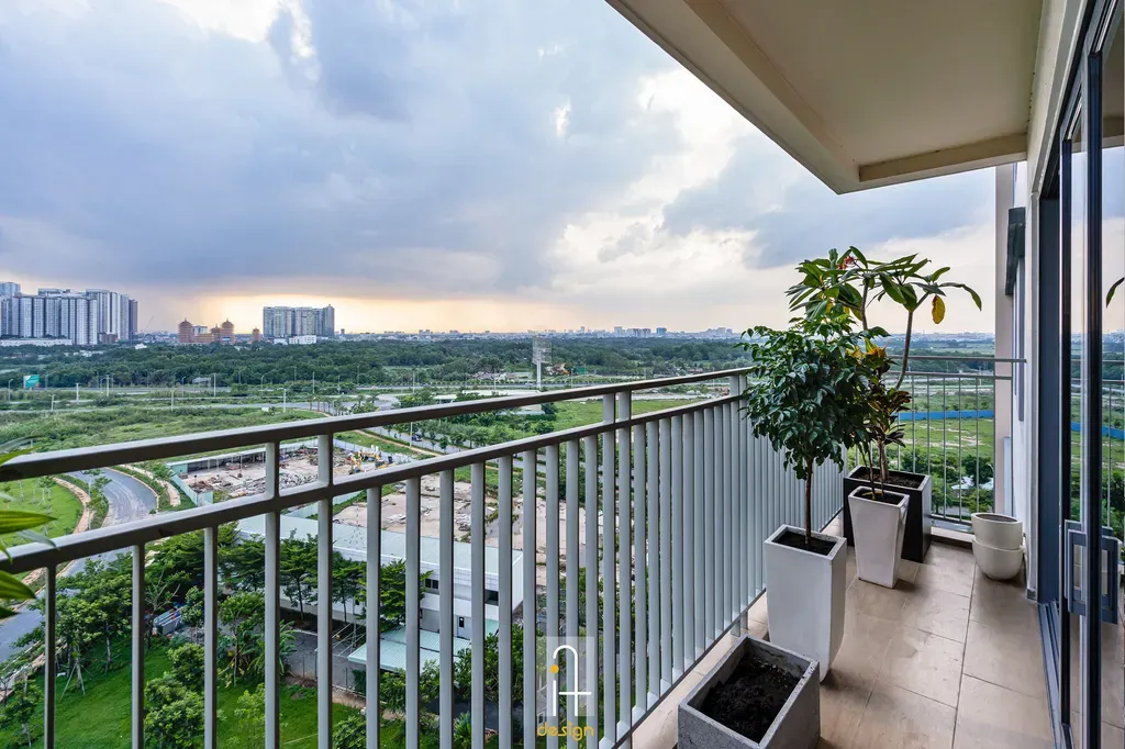 Lô gia - Căn hộ Palm Heights Quận 2 - Phong cách Bohemian + Modern | Space T