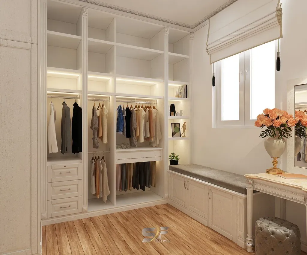 Phòng thay đồ - Biệt thự Bình Dương - Phong cách Neo Classic | Space T
