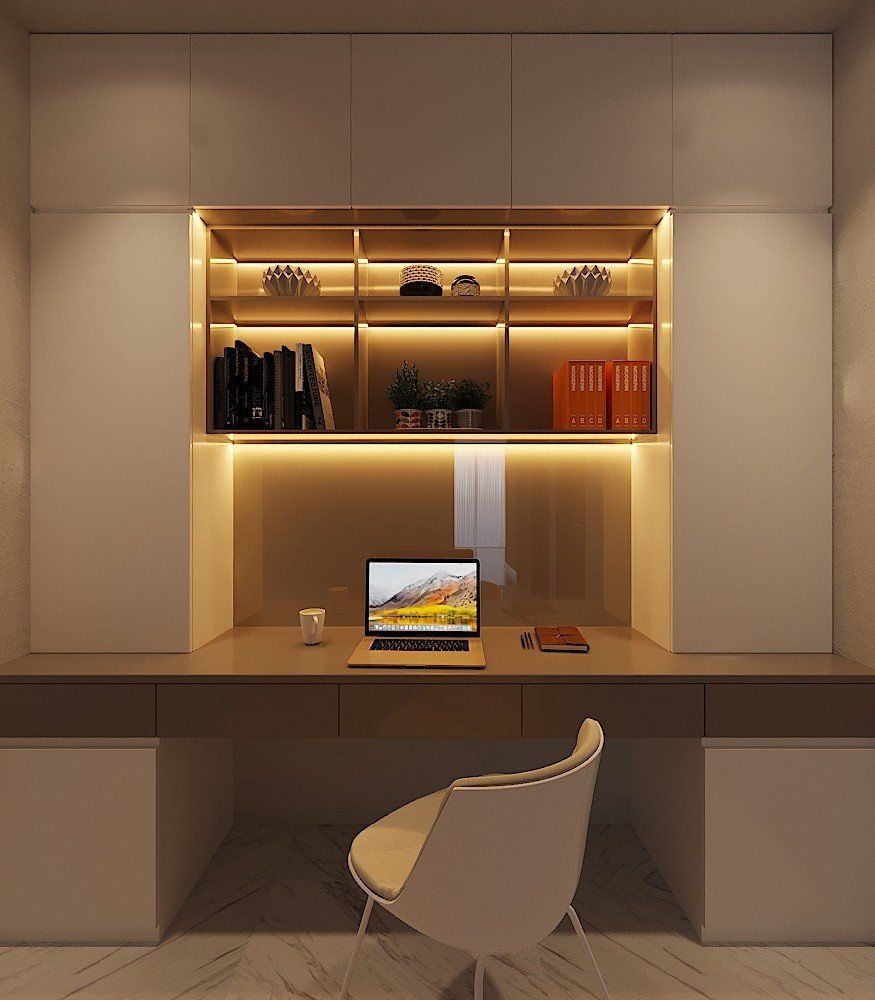 Phòng làm việc - Căn hộ Sarica Khu Sala - Phong cách Modern  | Space T