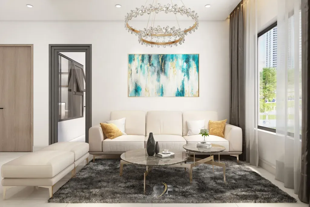 Phòng khách - Căn hộ tại Vinhomes Grand Park - Phong cách Modern | Space T