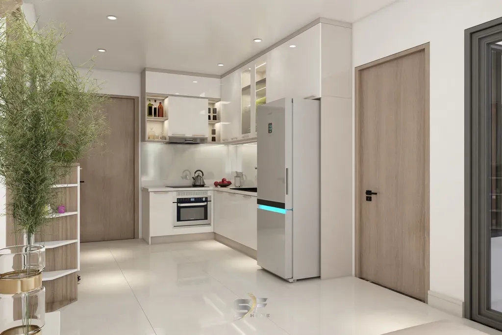 Phòng bếp - Căn hộ tại Vinhomes Grand Park - Phong cách Modern | Space T
