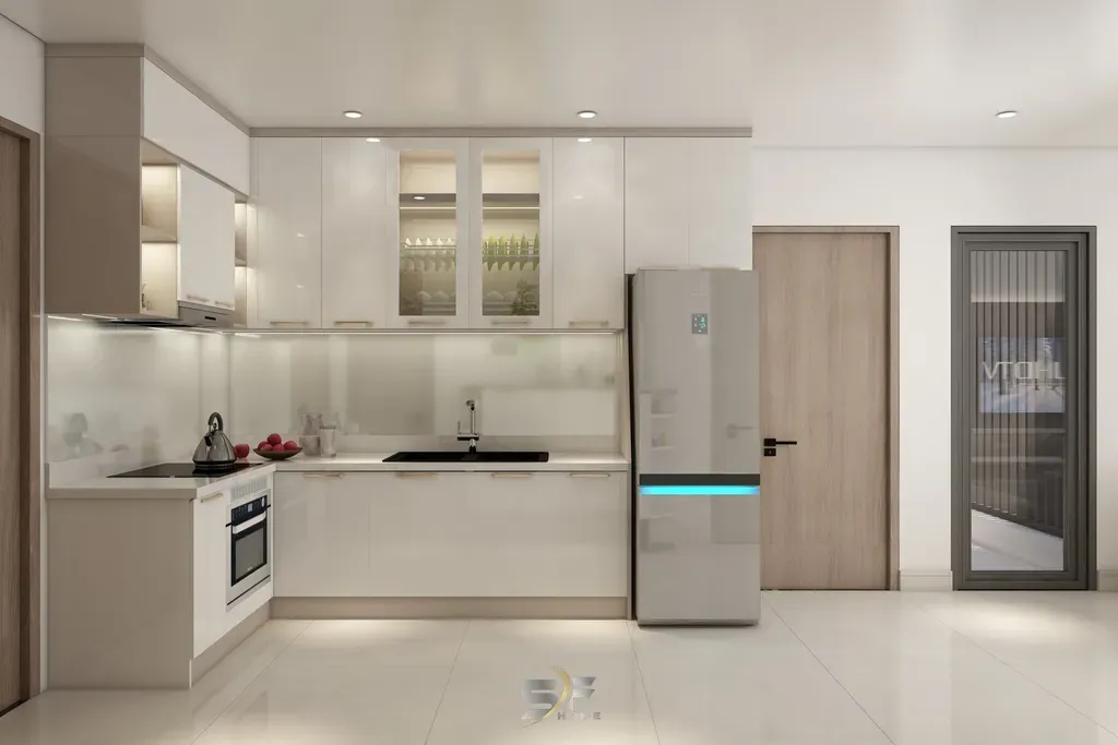 Phòng bếp - Căn hộ tại Vinhomes Grand Park - Phong cách Modern | Space T