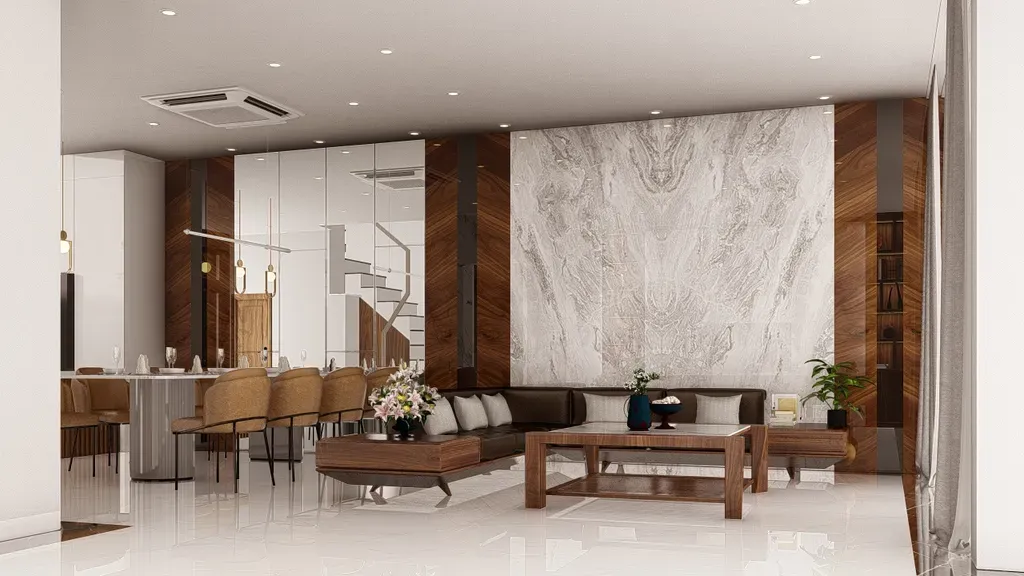 Phòng khách - Nhà phố khu Vinhomes Grand Park - Phong cách Modern | Space T