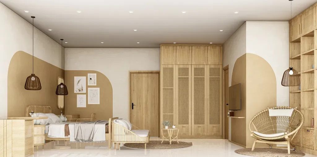 Phòng ngủ - Nhà phố khu Vinhomes Grand Park - Phong cách Modern | Space T
