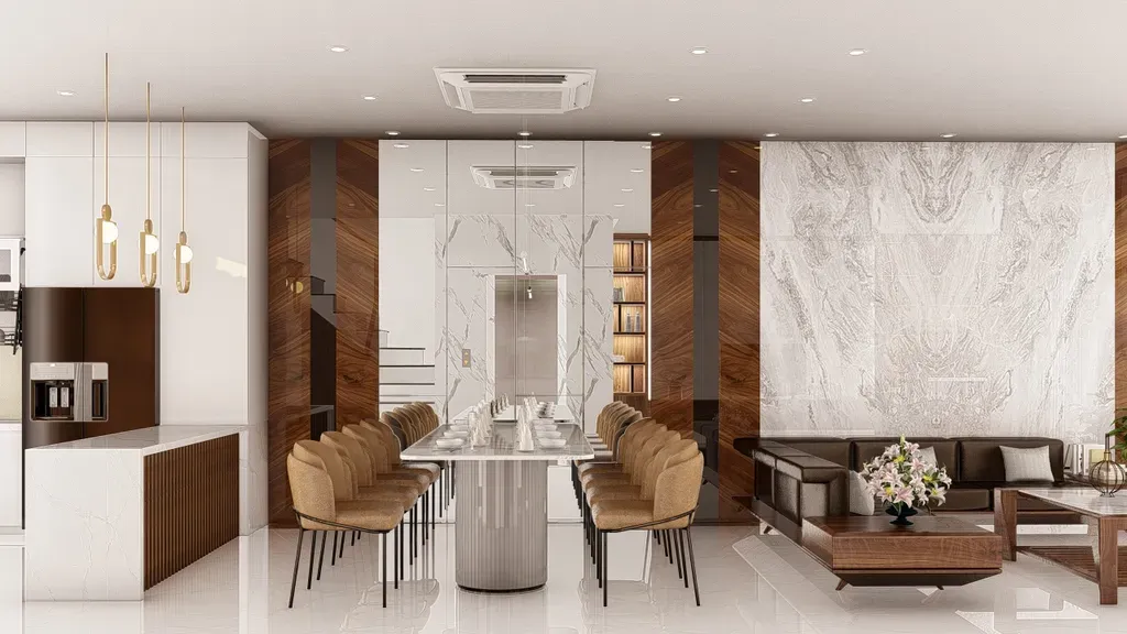 Phòng ăn - Nhà phố khu Vinhomes Grand Park - Phong cách Modern | Space T