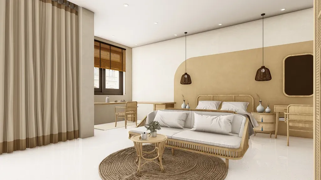 Phòng ngủ - Nhà phố khu Vinhomes Grand Park - Phong cách Modern | Space T