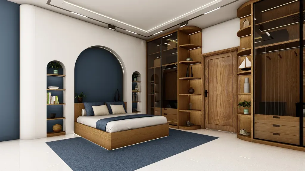 Phòng ngủ - Nhà phố khu Vinhomes Grand Park - Phong cách Modern | Space T
