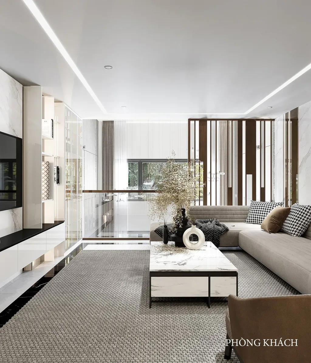 Phòng khách - Nhà phố Lê Trọng Tấn - Phong cách Modern | Space T