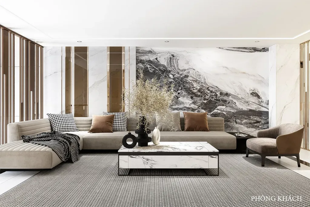 Phòng khách - Nhà phố Lê Trọng Tấn - Phong cách Modern | Space T