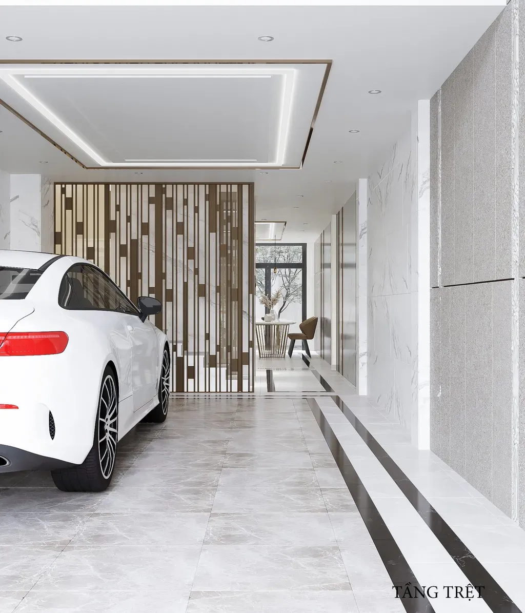 Sân để xe - Nhà phố Lê Trọng Tấn - Phong cách Modern | Space T