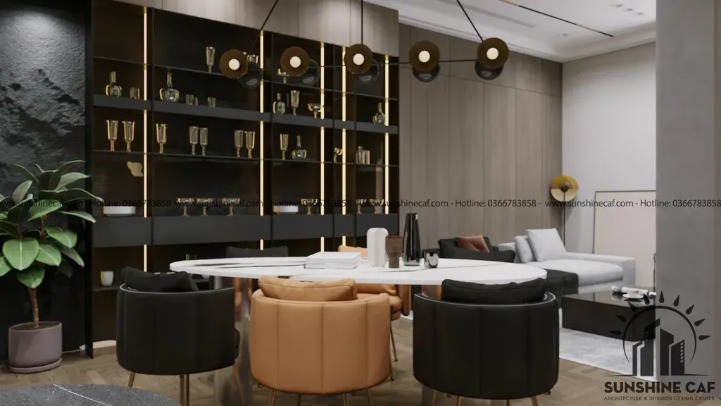 Phòng ăn - Căn hộ Sacomreal Tân Phú - Phong cách Modern | Space T