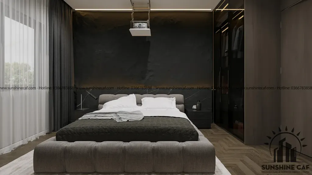Phòng ngủ - Căn hộ Sacomreal Tân Phú - Phong cách Modern | Space T