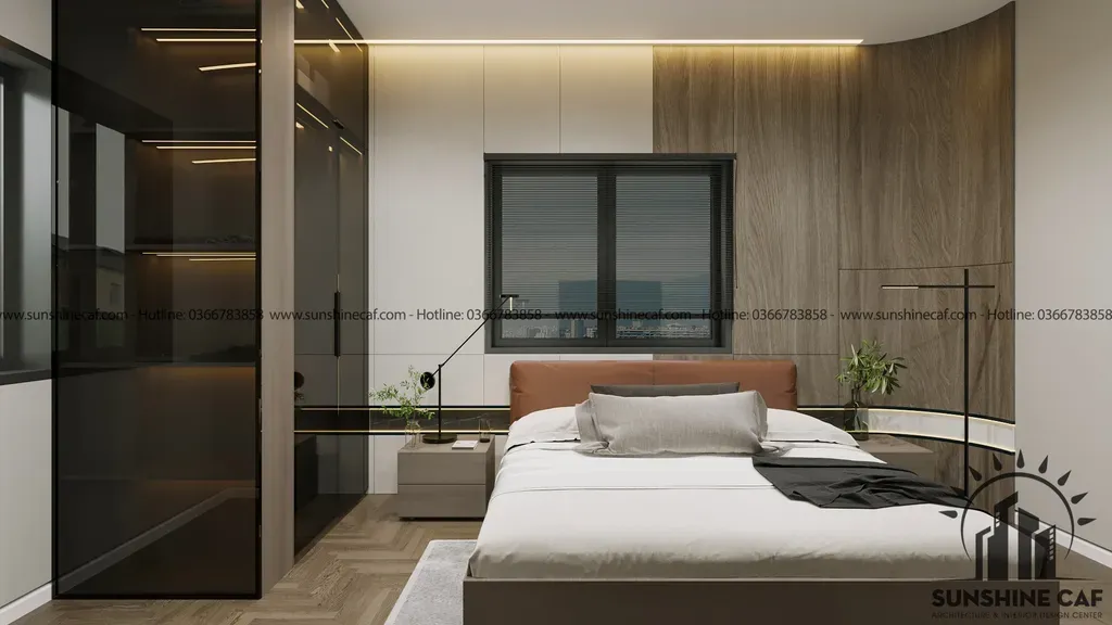 Phòng ngủ - Căn hộ Sacomreal Tân Phú - Phong cách Modern | Space T