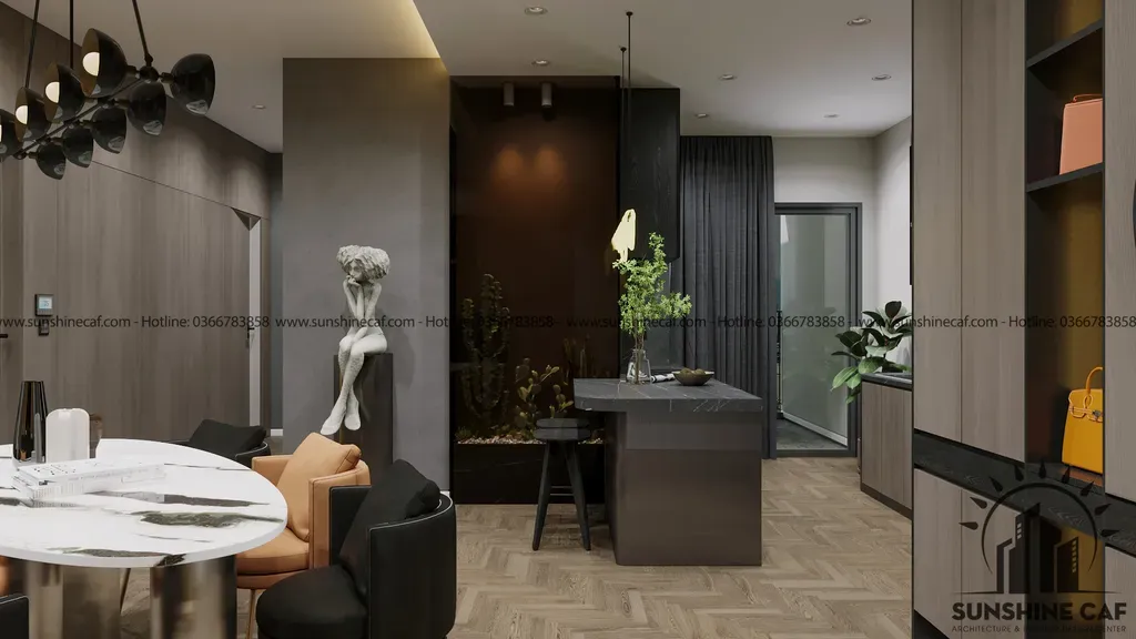 Phòng bếp - Căn hộ Sacomreal Tân Phú - Phong cách Modern | Space T