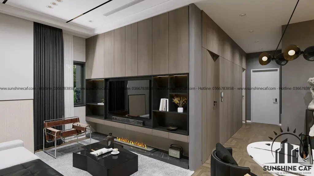 Phòng khách - Căn hộ Sacomreal Tân Phú - Phong cách Modern | Space T