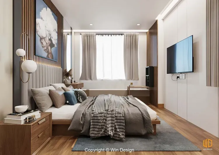 Phòng ngủ - Căn hộ 68m2 Quận 7 - Phong cách Modern  | Space T