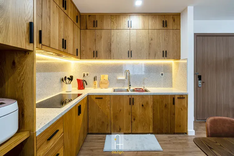 Phòng bếp - Căn hộ Vinhomes Central Park - Phong cách Modern  | Space T