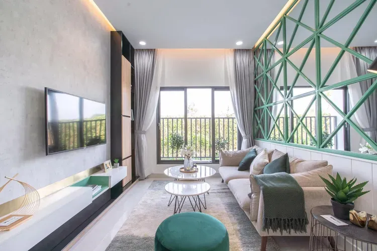 Phòng khách - Nhà phố Gò Sao Quận 12 - Phong cách Modern  | Space T