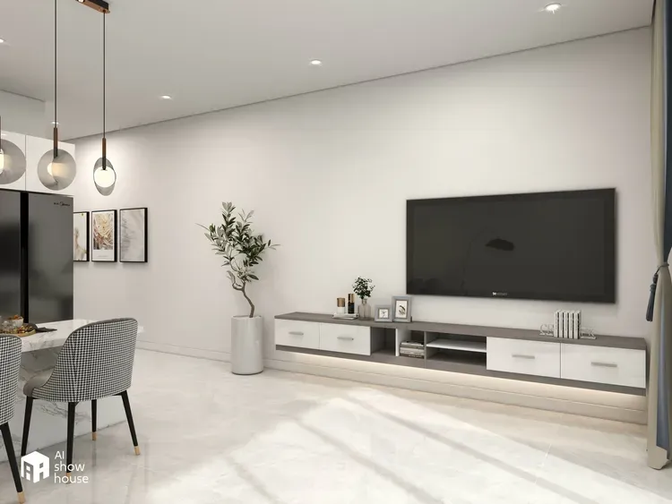 Phòng khách - Nhà cấp 4 ở Trà Vinh - Phong cách Modern | Space T