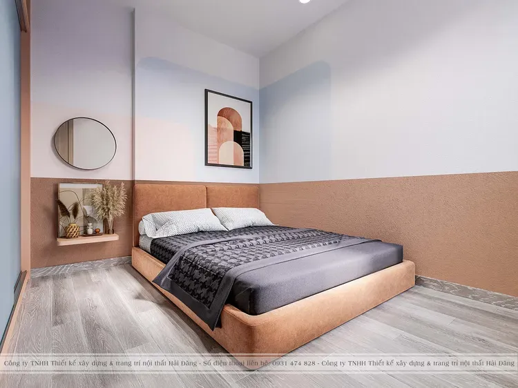 Phòng ngủ - Căn hộ 55m2 Vinhomes Grand Park - Phong cách Modern  | Space T