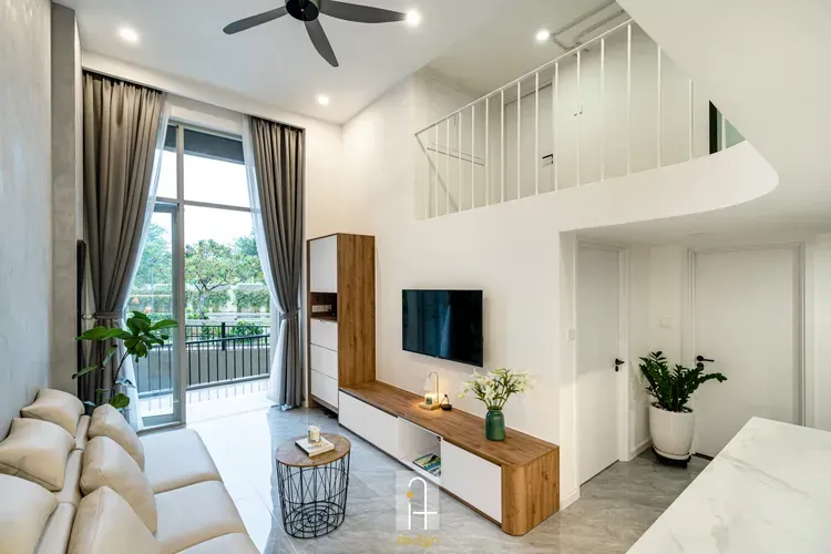 Phòng khách - Căn hộ chung cư Gia Hòa Quận 9 - Phong cách Modern  | Space T