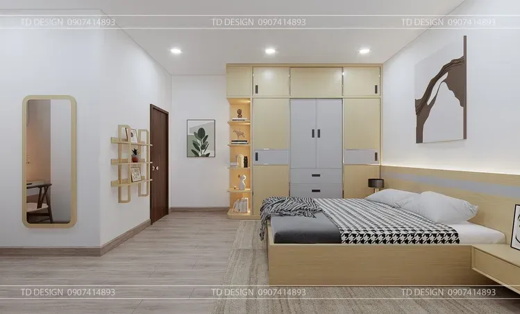 Phòng ngủ - Nhà phố 2 tầng - Phong cách Modern + Scandinavian  | Space T