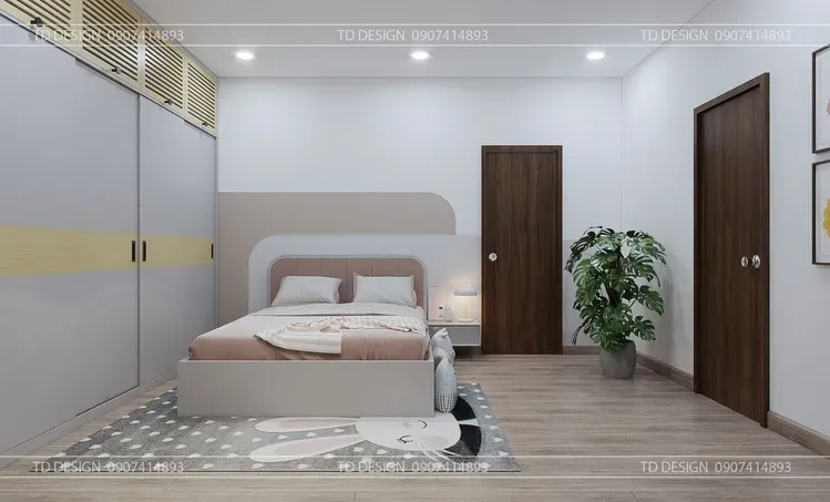 Phòng ngủ - Nhà phố 2 tầng - Phong cách Modern + Scandinavian  | Space T