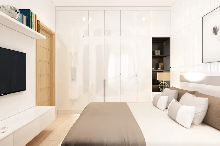 Phòng ngủ - Nhà phố 4 tầng - Phong cách Modern + Scandinavian  | Space T