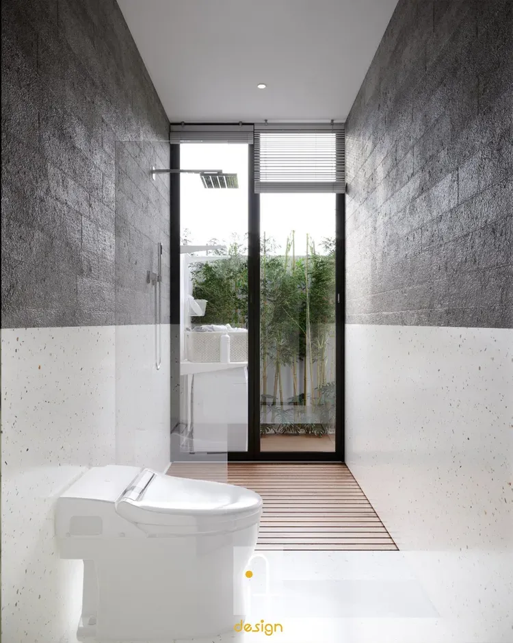 Phòng tắm - Nhà phố Tam Kỳ - Phong cách Wabi Sabi  | Space T