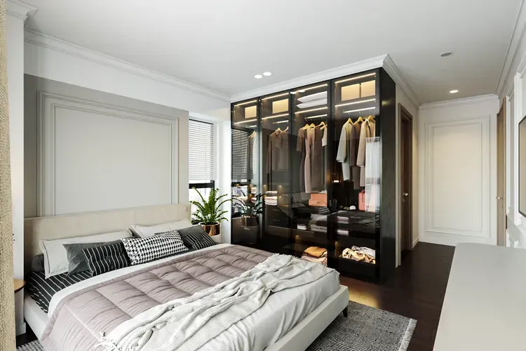 Phòng ngủ - Căn hộ Newton Residence - Phong cách Neo Classic  | Space T