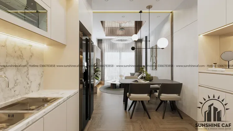 Phòng ăn - Căn hộ Kingston Residence - Phong cách Modern  | Space T