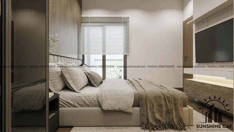 Phòng ngủ - Căn hộ Kingston Residence - Phong cách Modern  | Space T