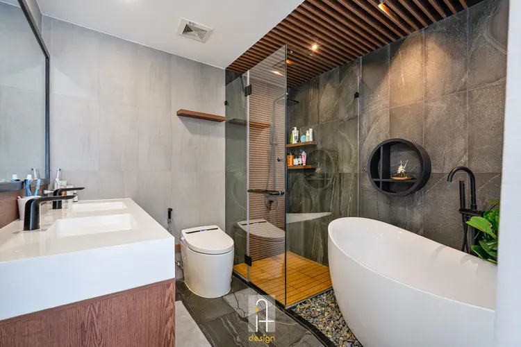 Phòng tắm - Căn hộ Riviera Point Quận 7 - Phong cách Indochine  | Space T