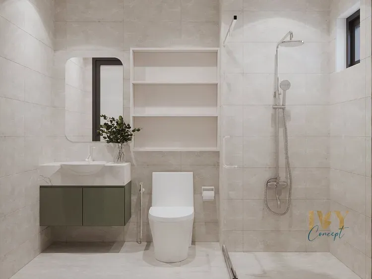 Phòng tắm - Căn hộ Q7 Saigon Riverside Complex - Phong cách Modern + Scandinavian  | Space T