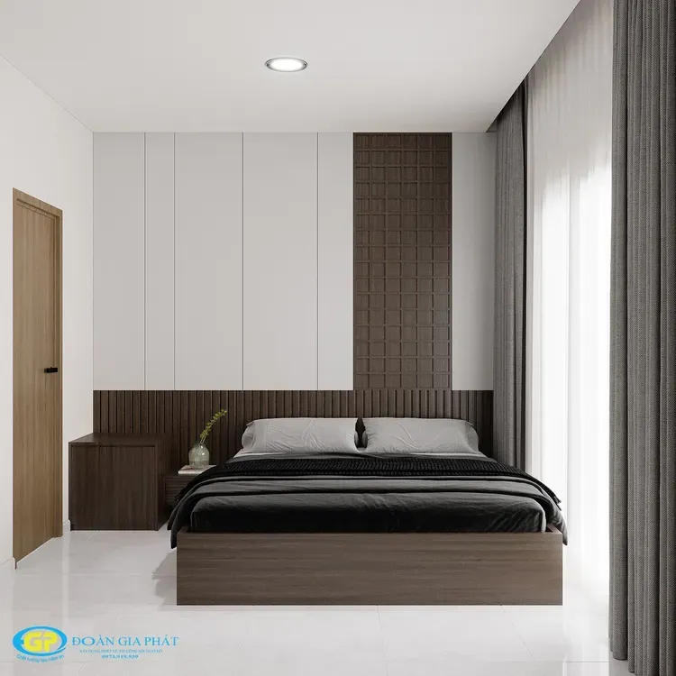 Phòng ngủ - Căn hộ chung cư tại Bình Dương - Phong cách Minimalist  | Space T